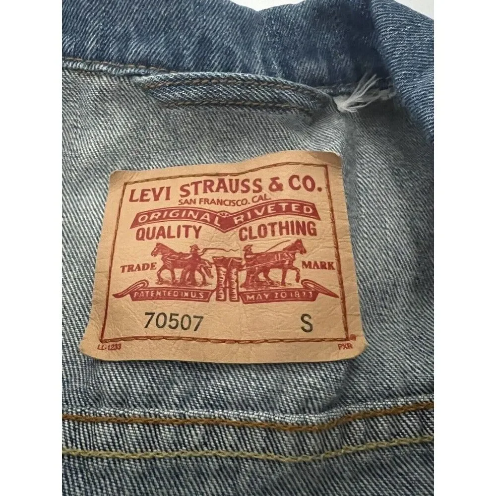 Vintage Levi’s Trucker Jacket Blue Jean 70507 Small S